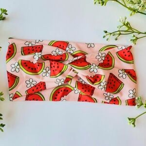 Watermelon Print Headband Summer Fruit Floral